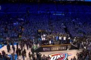 恭喜雷霆夺得总冠军！一起看看2025NBA总冠军颁奖典礼